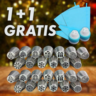 Karácsonyi desszert dekorációs készlet 1+1 AJÁNDÉK