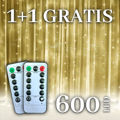 Izzó LED függöny 1+1 AJÁNDÉK