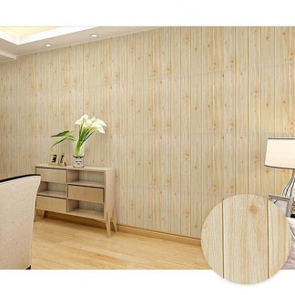 Öntapadós 3D tapéta fa mintával (4 db)