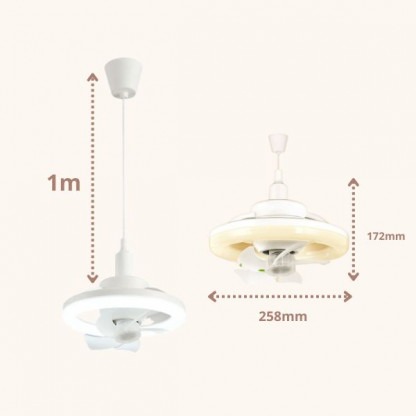 Ventilátor fénycsóvával - LightFan