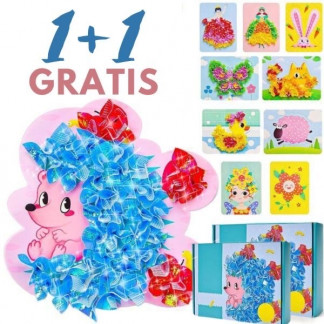 Kreatív puzzle lyukasztás festés (10 DB) 1+1 AJÁNDÉK