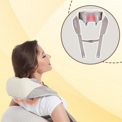 Nyak- és hátmasszírozó készülék hővel – RelaxPulse