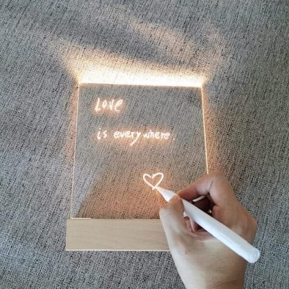 LED átlátszó írótábla