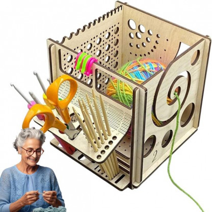 All-in-One fából készült fonal tál