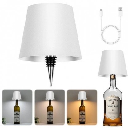 Elegáns vezeték nélküli üvegvilágítás - GlowBottle 1+1 AJÁNDÉK